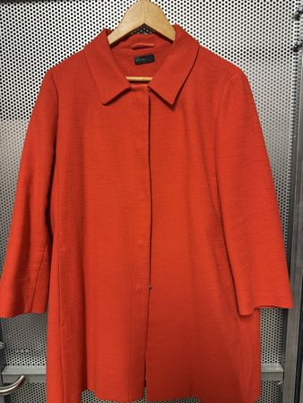 Benetton Orange Summer Coat, Swiss 40 - Perfect for Spring