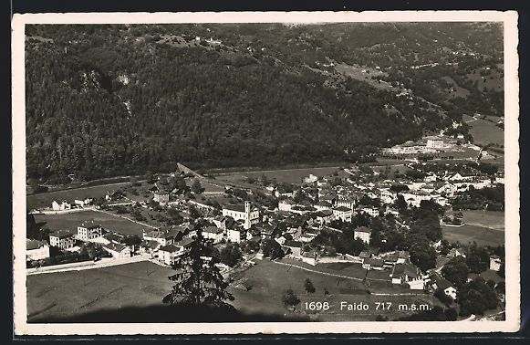 Cartoline postali: AK Faido, Teilansicht mit Kirche – Usato da Berlin venduto da bartko-reher