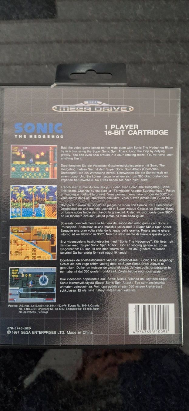 Sega Spiele: SONIC "The Hedgehog" – Gebraucht aus Bellelay von Katia5 1