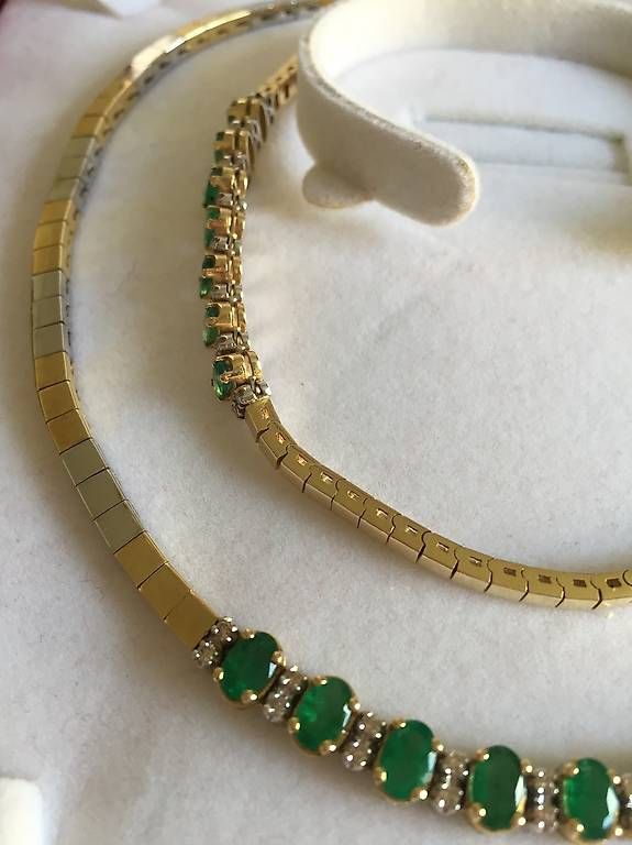 Altri gioielli: Parure or, émeraudes et diamants – Usato da Corcelles NE venduto da Papillote 3