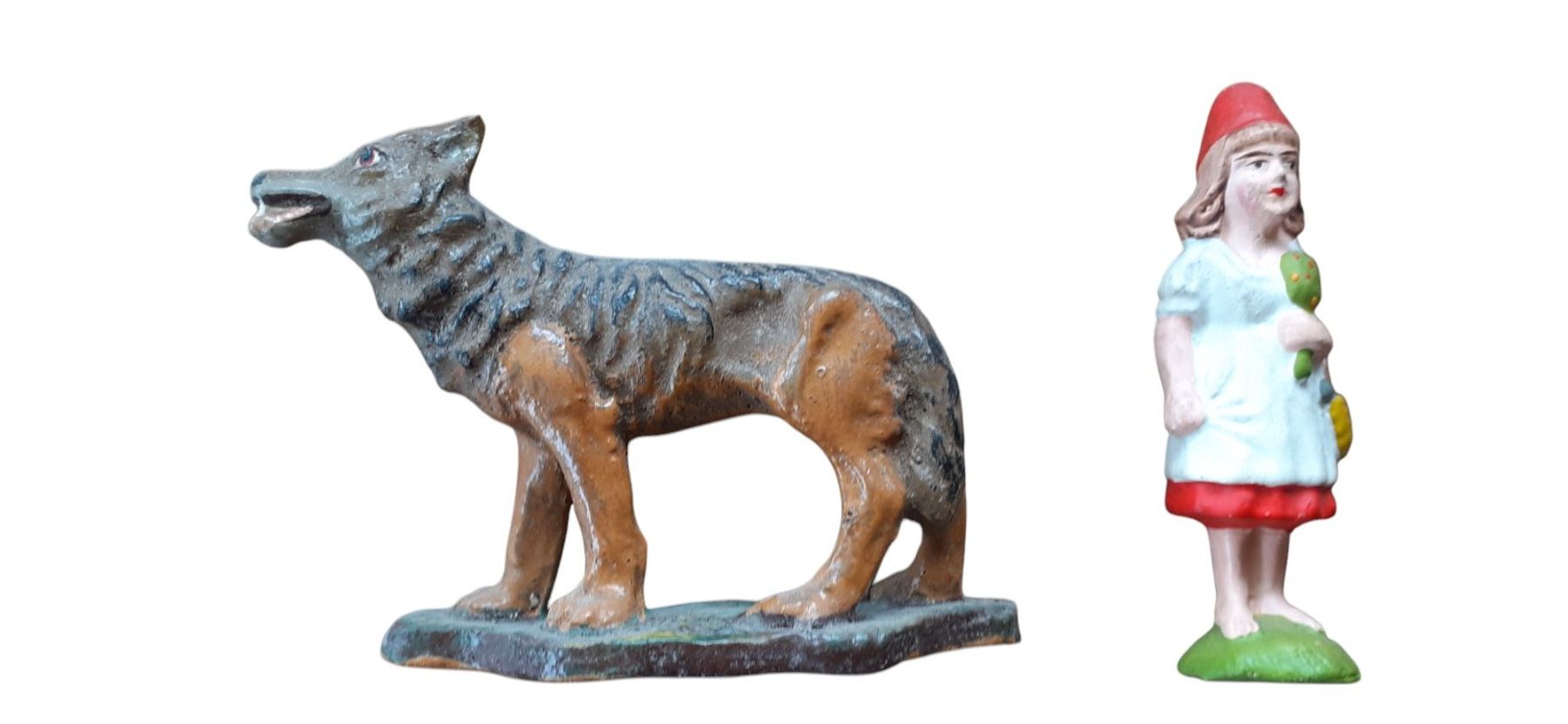 Statuette: Figur Rotkäppchen + Wolf – Usato da Mörschwil venduto da lindaswunderkiste 8
