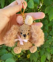 Amigurumi Schlüsselanhänger mit Hund  Cocer - Spaniel