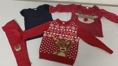 Weihnachts-Kleiderpaket Mädchen Gr. 98/104