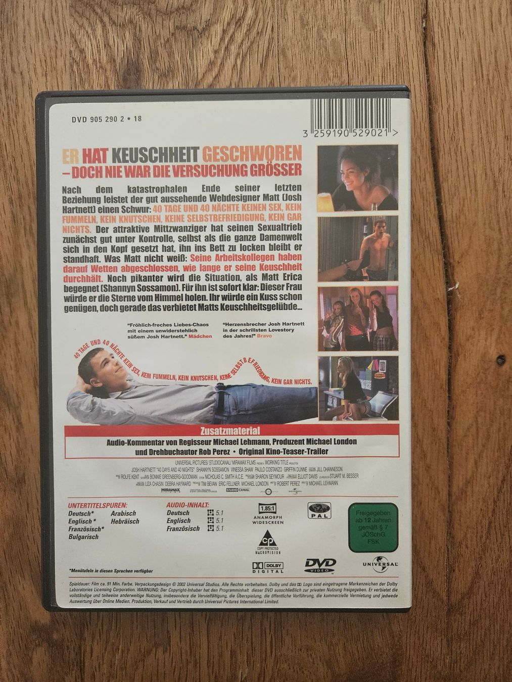 Tutti i DVDs: 40 Tage und 40 Nächte – Usato da St.Gallen venduto da Capsule_Corporation 1
