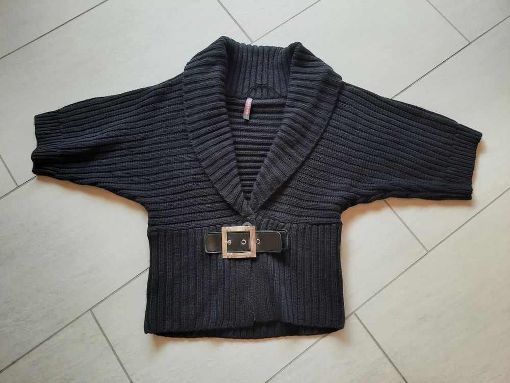 Weiss Bolero Lavendel Kurzu00e4rmliger Strickjacke Mit V