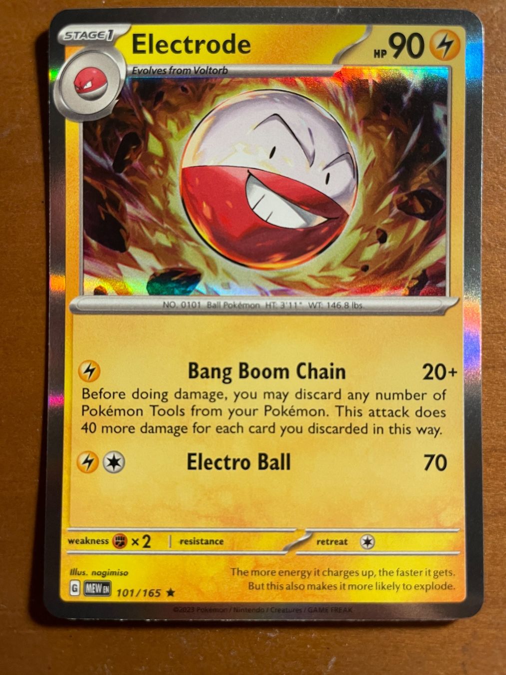 Pokémon Carte collezionabili: Pokemon Electrode Holo (Versand gratis) – Nuovo (secondo la descrizione) da Chur venduto da Angerson