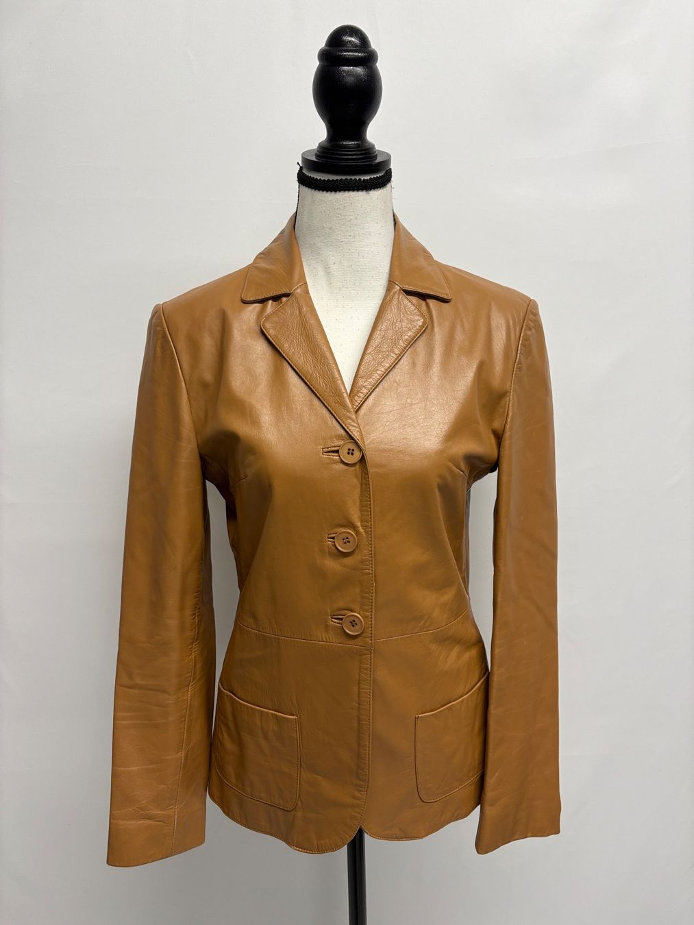 Jacken: Leonardo Lederjacke in Cognac Camel Gr. 36 Blazer Leder – Gebraucht aus Regensdorf von secondchancefashion 1