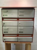 4-er  Briefkasten / Briefkastenanlage mit Schlüsseln