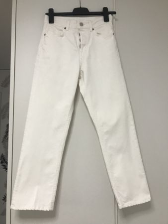 H&M Damenjeans Gr. 36 Weiss