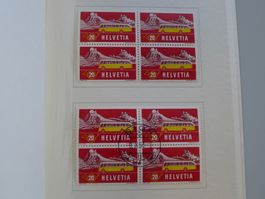 1953, Nr.313-315 Viererblöcke: PTT-HEFT (*/**/O) Ka: 250.-++