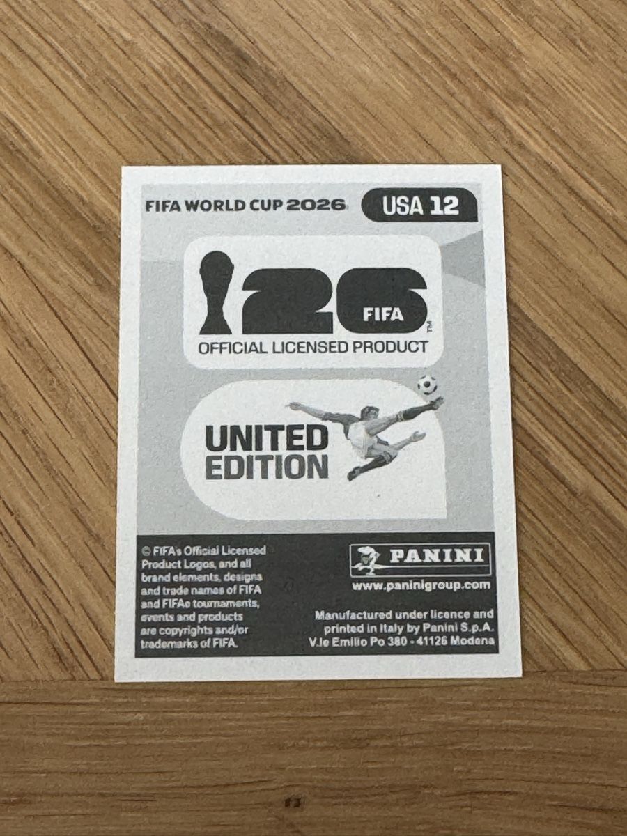 Panini Sammelbilder & Trading cards: Panini 2026 USA 12 – Neu (gemäss Beschreibung) aus Grand-Lancy von cyr_n5ky 1