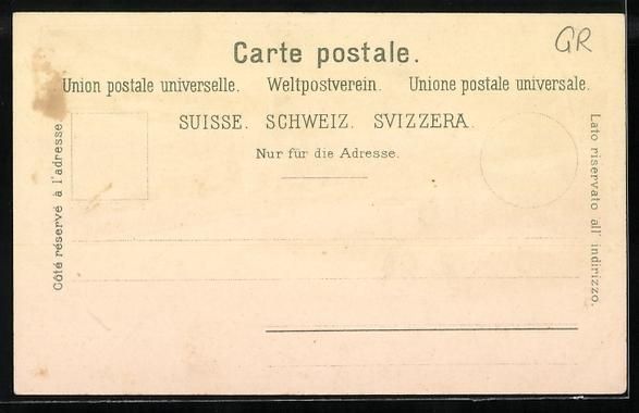 Cartoline postali: Lithographie Davos, Kurhaus, Davoser See – Usato da Berlin venduto da bartko-reher 1