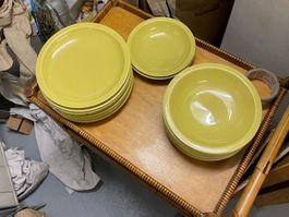 rar Set Teller Mid Century Ekeby Upsala Karlskrona Sweden