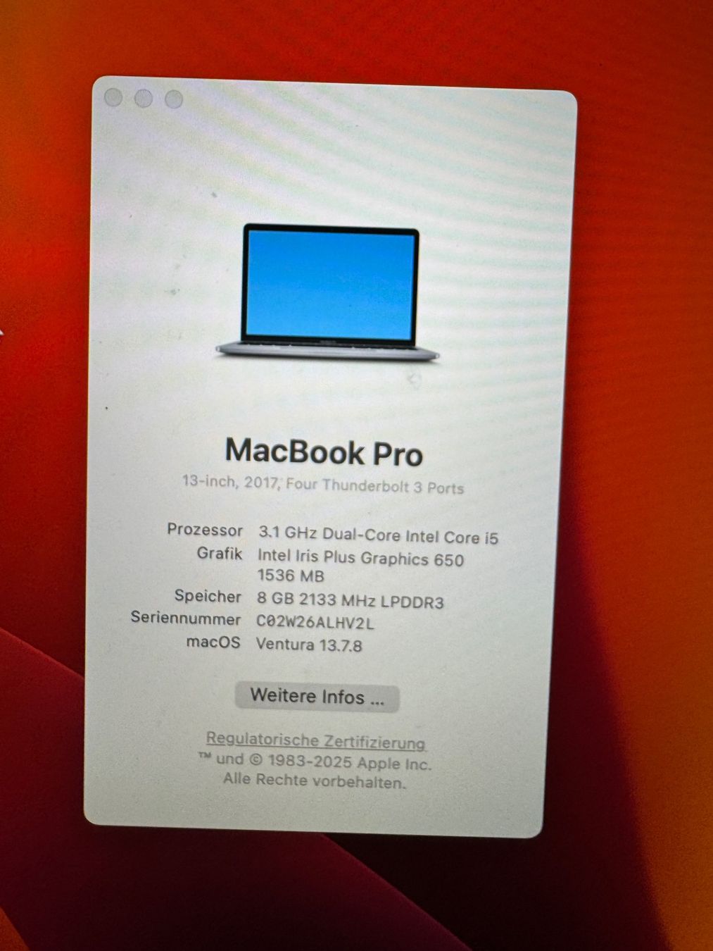 Apple Notebooks: MacBook Pro 13 – Gebraucht aus Adliswil von Busys 1