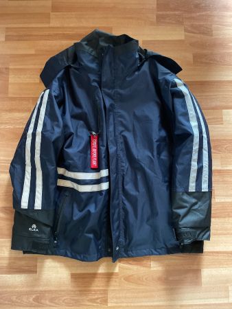 Winterjacke Gr. XXL mit Leuchtstreifen dunkelblau