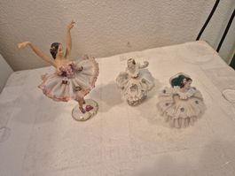 Porzellan Figuren Ballerinas 3 Stück Dresden Deutschland ...