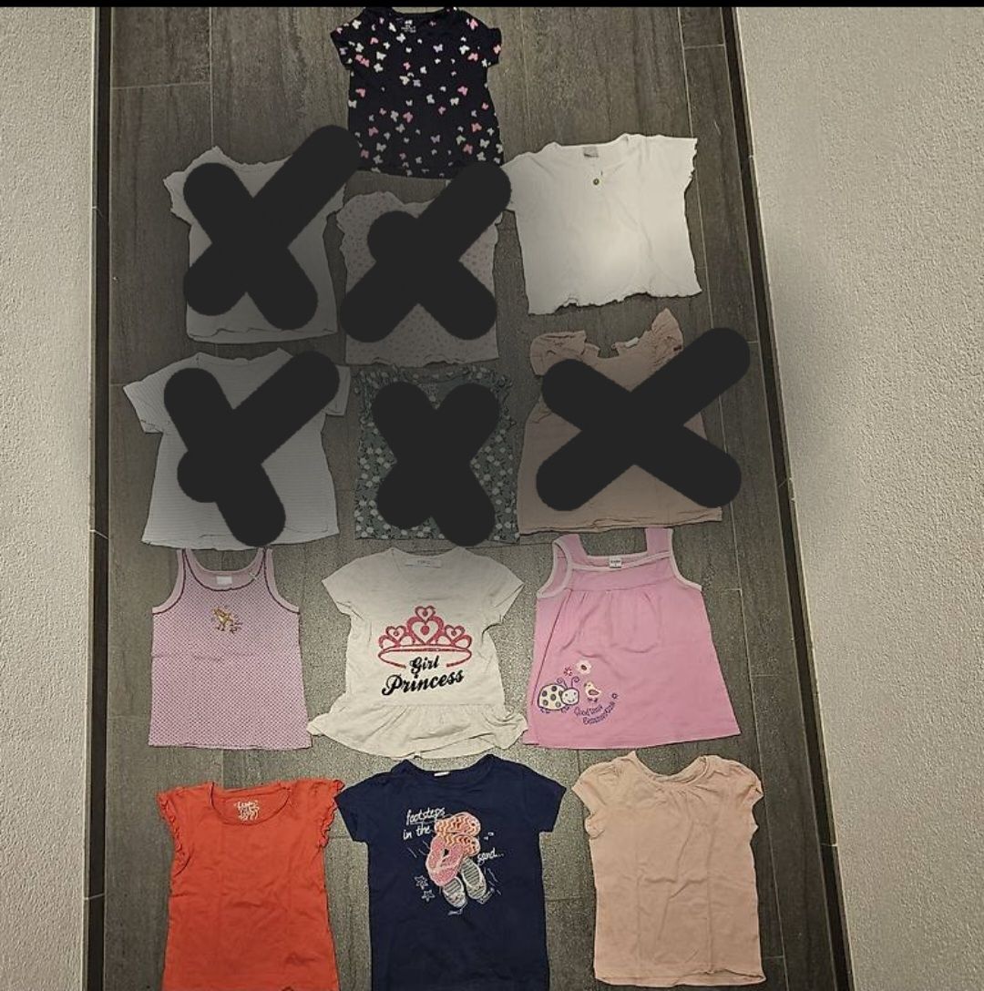Blusen, T-Shirts & Tops: Mädchen T-Shirts, Bodies, Gr. 86/92 – Gebraucht aus Rotkreuz von Kaffitanteli