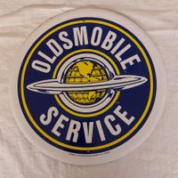 Blechschild Oldsmobile Ø 30 cm Service