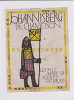 Etikette für Wein - Johannisberg de Chamoson /bd