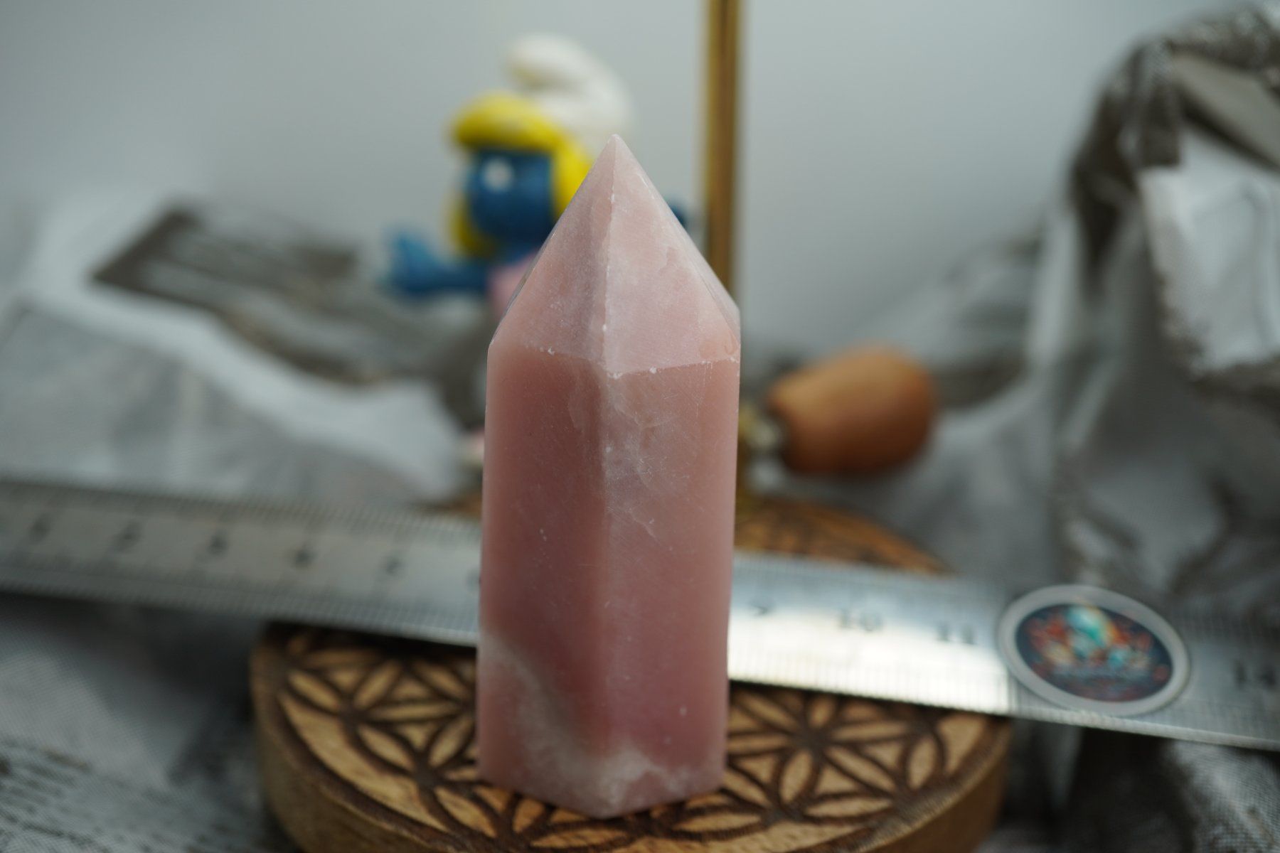 Mineralien & Heilsteine: Rosa Opal Peru   Spitze    6.5cm x 2,5cm – Neu und originalverpackt aus Eschenbach SG von topstone 4