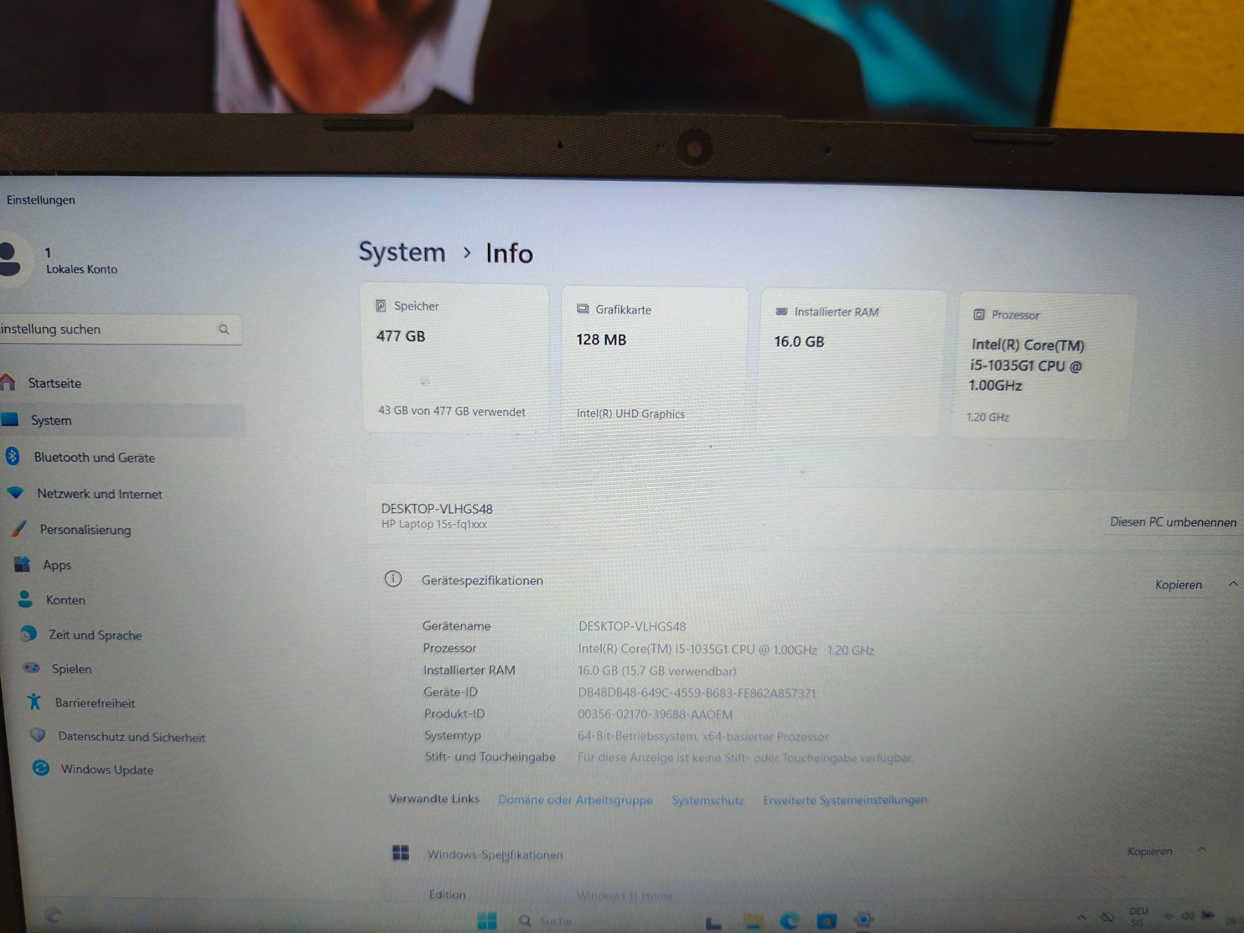 Hewlett Packard Notebooks: HP i5 10 Gen. – Gebraucht aus Burgdorf von weggu.666 2