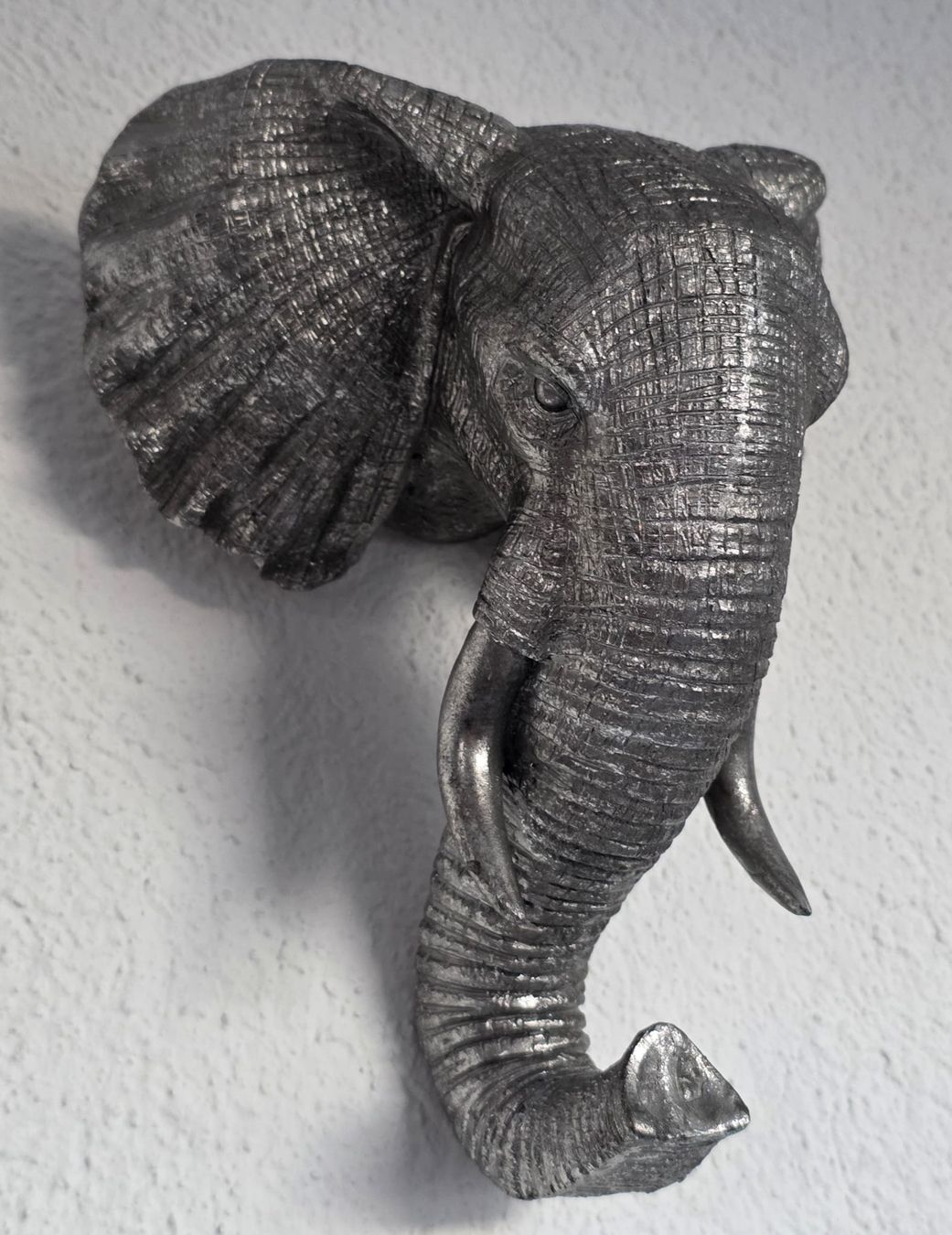 Tutte le decorazioni: Silberner Elefant Kopf Wanddeko – ein Hingucker! – Nuovo (secondo la descrizione) da Rheinsulz venduto da Dred