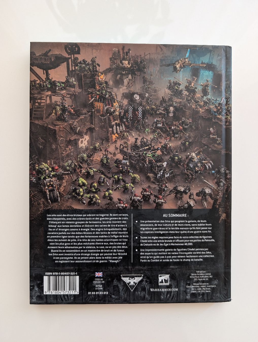 Libri: Codex Orks (v10) FR Warhammer 40K - Livre Games Workshop – Usato da Lutry venduto da Brocantosaurus 1