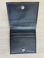 Elegantes Portemonnaie / Brieftasche aus Leder, Schwarz!
