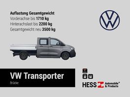 Auflastung Gesamtgewicht 3500 kg für VW Transporter Brücke
