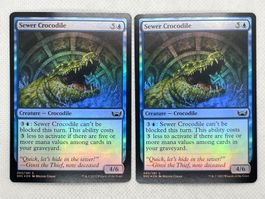 Sewer Crocodile 2er Set Foil Magic Karte