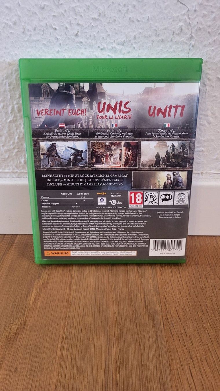 Microsoft Giochi: Xbox One - Assassins Creed Unity – Usato da Münsingen venduto da DigitaleSpielecke 1