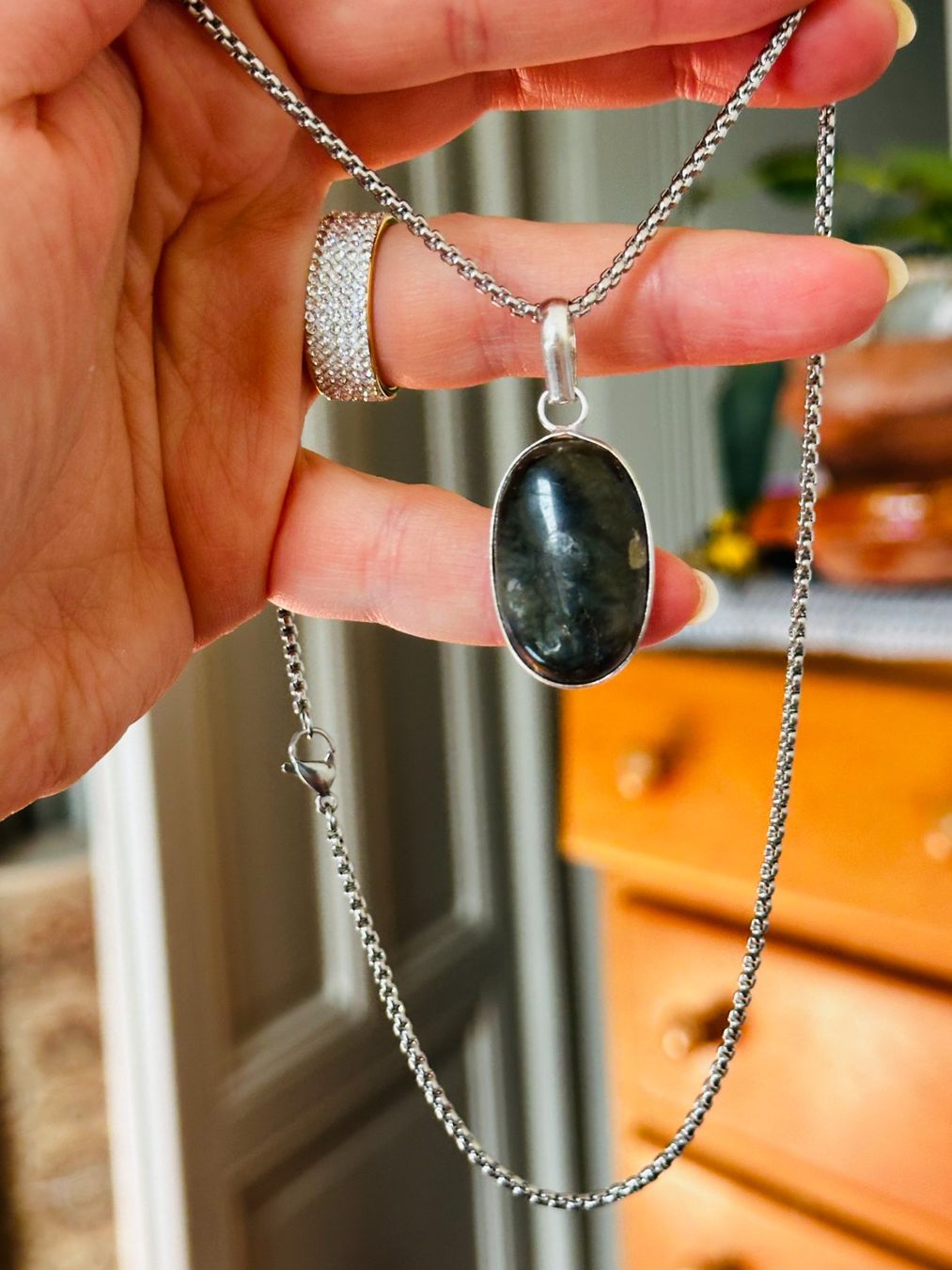 Catenine: Labradorite necklace – Nuovo e nell'imballaggio originale da Genève venduto da AGBERG 2