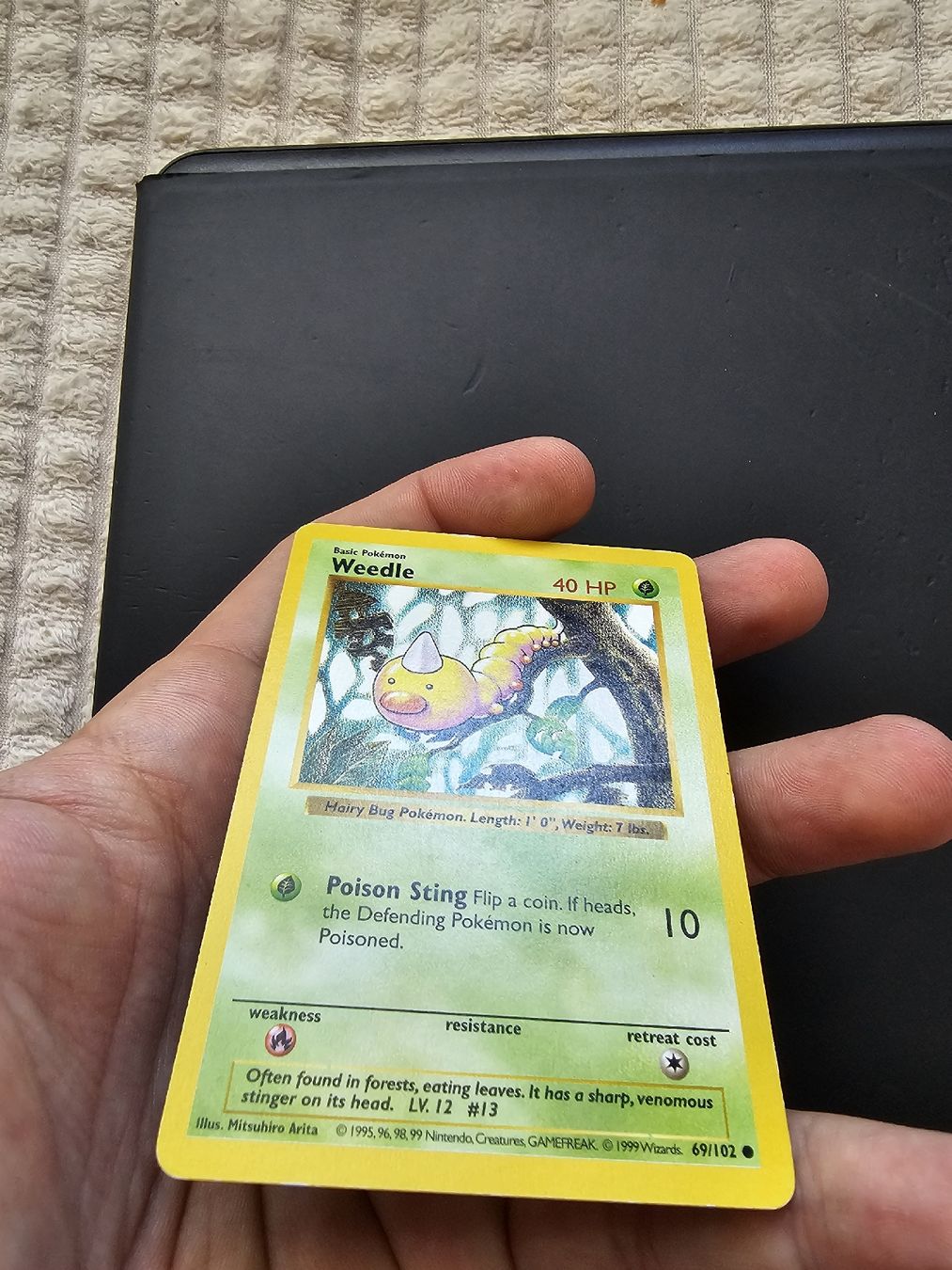 Pokémon Carte collezionabili: Weedle Pokemon Karte Shadowless Base Set – Usato da oberbuchsiten venduto da thug4 2
