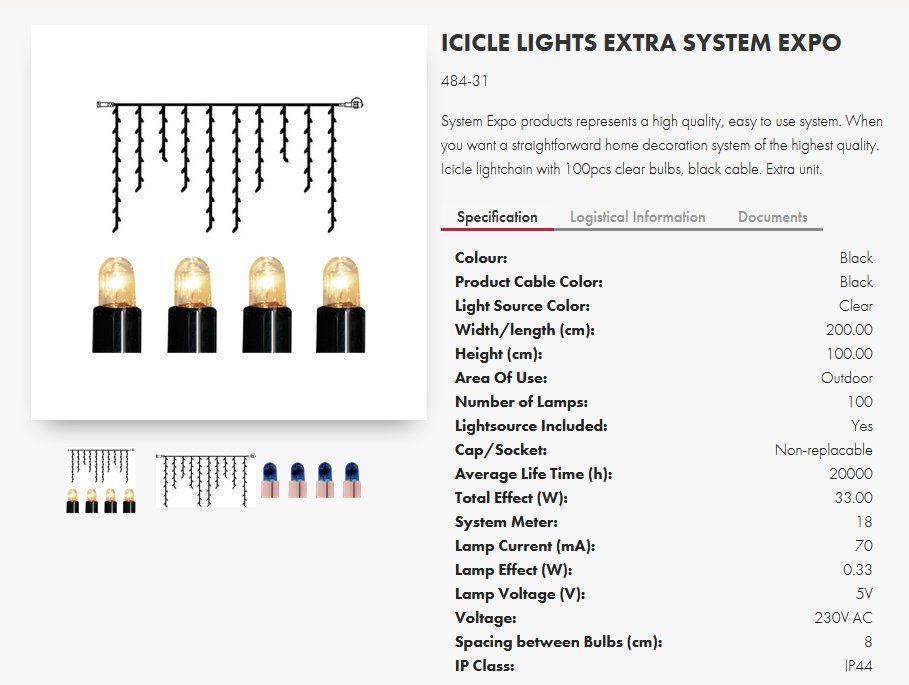 Lichterketten & Leisten: System Expo Icicle Lichterkette Extra 200 x 100 cm – Gebraucht aus Adliswil von Flash79 3