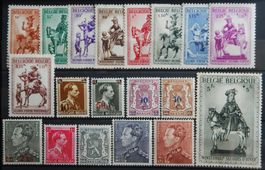 Belgien ex. Kat. 566-597 * 1941/42