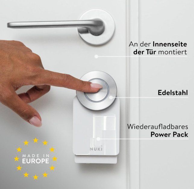 Nuki Schlösser: Nuki Smart Lock Pro 4. Generation weiss – Gebraucht aus Neuhaus SG von LENZ30 1