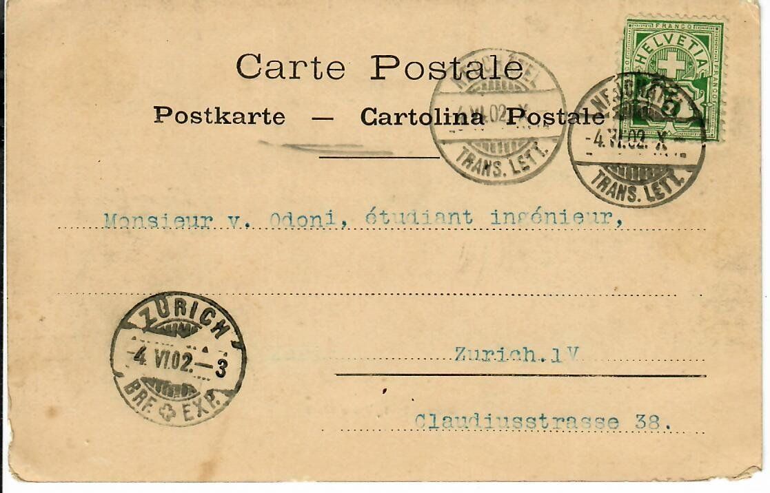 Cartoline postali: Neuchâtel 1902 – Usato da Hochdorf venduto da Ziegel-16 1