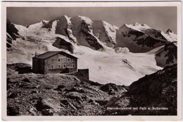 Diavolzzahütte mit Piz Palü