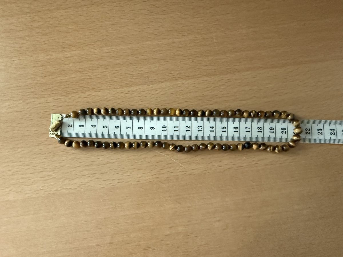 Catenine: Vintage Halskette mit Tigeraugensteinen – Usato da Lamone venduto da LaCantinaMagica 6