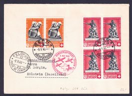 1940, Rotkreuzflug Bern Feldpost 23, selten