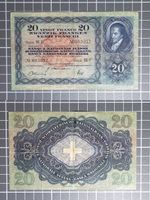 20 Franken "Pestalozzi" Banknote von 1942, Stufe III