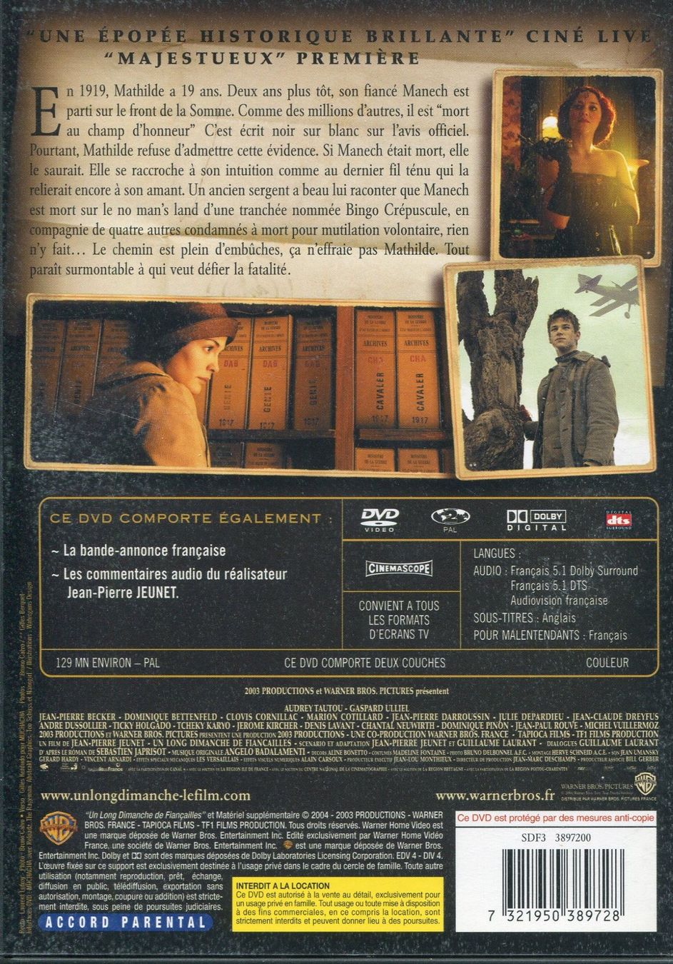 Tutti i DVDs: Un Long Dimanche de Fiançailles  -  DVD – Usato da Les Avants venduto da soyouz63 1