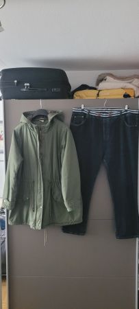 Parka   homme  2XL & Jean elastique taille 52/54