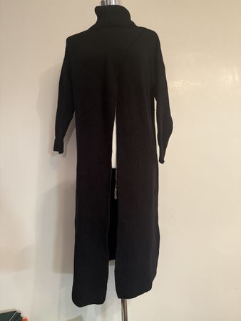 Schwarzer Long Rollkragenpullover Gr. S