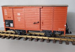 4 Stk. LGB gedeckte Güterwagen DB Gkw 187