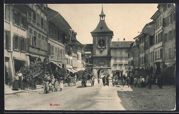 Cartes postales: Murten, Blick auf Häuserfassaden und Tu – D'occasion à Berlin par bartko-reher