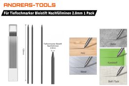 Für Tieflochmarker Bleistift Nachfüllminen 2.8mm 1 Pack