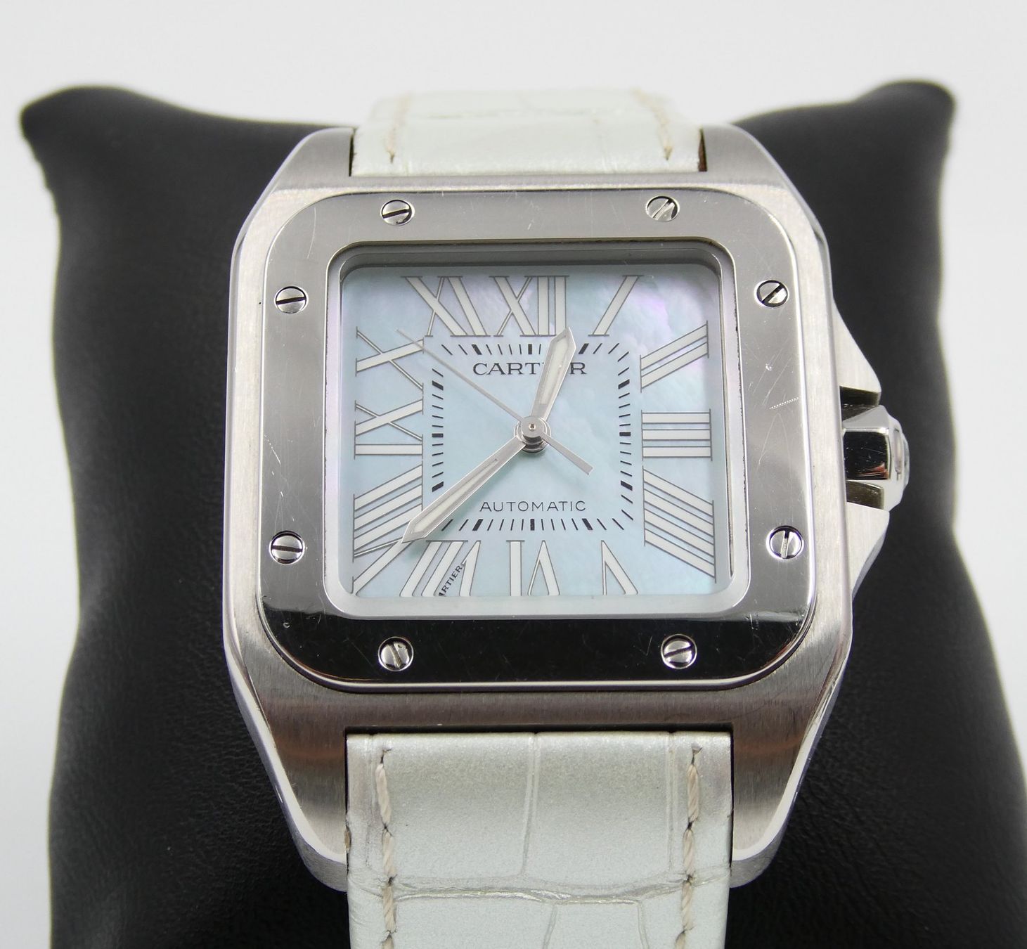 Cartier Orologi: CARTIER "SANTOS 100" MIT PERLMUTTZIFFERBLATT – Usato da Luzern venduto da EdiGem 5