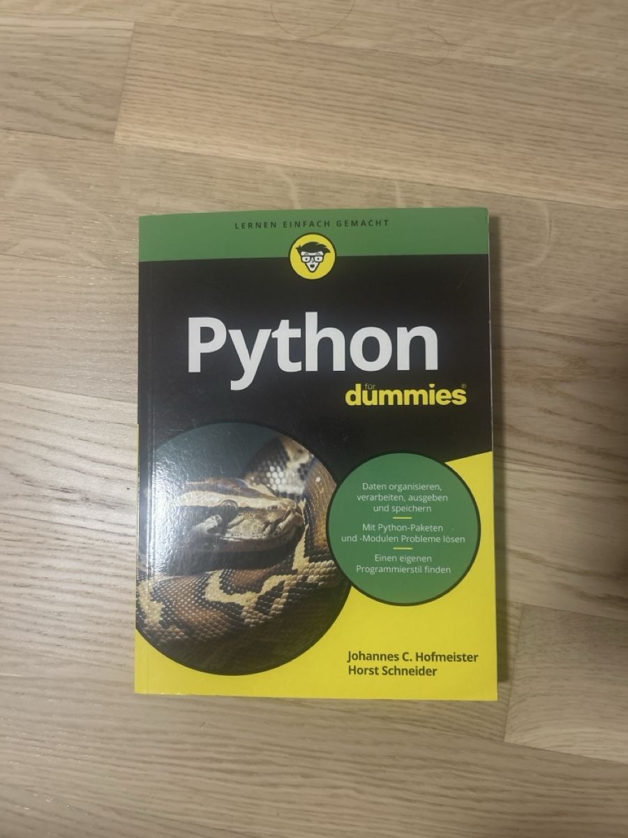 Bücher: Python für Dummies: Einfach programmieren lernen! Top! – Neu (gemäss Beschreibung) aus Emmenbrücke von mat_n7py