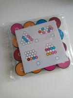 Spielzeug Bausteine Motiv Bauplan viele Farben neu